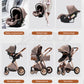 YAZOCO - Kinderwagen inkl. Babywanne (Sportsitz) und Babyschale